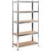 Questo scaffale resistente è la scelta ideale sia per lo stoccaggio residenziale che per quello commerciale, e offre un ampio spazio dove tenere tutto in ordine. Materiale robusto: Lo scaffale portaoggetti è costituito da un telaio in acciaio e tavole in legno multistrato. I telai in acciaio garantiscono robustezza e stabilità, mentre il legno ingegnerizzato offre forza, stabilità, e resistenza all'umidità. Forte capacità di carico: Grazie al grande spessore del materiale, all - Foto miniatura 1