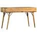 Scrivania Con Cassetti 130x50x80 Cm Legno Massello Di Mango - Foto miniatura 6