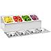 Supporto Gastronorm Con 4 Contenitori Gn 1/6 In Acciaio Inox - Foto miniatura 1