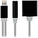 Adattatore Audio E Ricarica Apple Lightning Verso Lightning E Jack Da 3,5 Mm - Foto miniatura 3