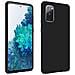 Cover Silicone Samsung Galaxy S20 Fe Semi-rigida Opaca Soft Touch Nero - Foto miniatura 1