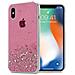 Cadorabo Custodia Compatibile Con Apple Iphone Xs Max In Rosa Con Glitter - Coperchio Protettivo In Silicone Tpu Flessibile Con Glitter Scintillanti - Foto miniatura 1