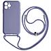 Cover Semirigida Per Iphone 11 Pro Cordino Nylon 80 Cm Viola Chiaro - Foto miniatura 1
