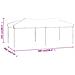 Tenda Per Feste Pieghevole Con Pareti Laterali Blu 3x6 M - Foto miniatura 4