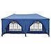 Tenda Per Feste Pieghevole Con Pareti Laterali Blu 3x6 M - Foto miniatura 8