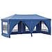 Tenda Per Feste Pieghevole Con Pareti Laterali Blu 3x6 M - Foto miniatura 1