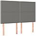Testiere 4 Pz Grigio Scuro 72x5x78/88 Cm In Tessuto - Foto miniatura 2