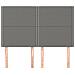 Testiere 4 Pz Grigio Scuro 72x5x78/88 Cm In Tessuto - Foto miniatura 3