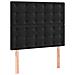 Letto A Molle Con Materasso E Led Nero 100x200 Cm In Velluto - Foto miniatura 3