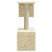 Albero Per Gatti Con Tiragraffi In Sisal Crema 60 Cm - Foto miniatura 6