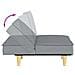 Divano Letto Grigio Chiaro In Tessuto - Foto miniatura 9