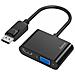00200334 Cavo E Adattatore Video Displayport Hdmi + Vga (d-sub) Nero - Foto miniatura 1