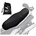 Coprisella Universale Impermeabile, Materiale Pu Similpelle, Adattabile Scooter E Moto, Nero, Con Borsa, Tg M (72x45cm) - Foto miniatura 1