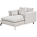 Chaise Longue Charmes Tessuto Beige Chiaro - Foto miniatura 3