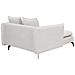 Chaise Longue Charmes Tessuto Beige Chiaro - Foto miniatura 4