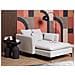 Chaise Longue Charmes Tessuto Beige Chiaro - Foto miniatura 1