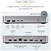 Docking station USB4, USB-C 40Gbps, doppio video HDMI, fino a 2x 4K 60Hz 4:4:4 (RGB) o 2x 4K 120Hz 4:2:2, dock multi monitor, 6x USB, 2,5GbE, 100W PD - Foto miniatura 11