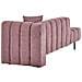 Chaise Longue Versione Destra Lannils Tessuto Rosa - Foto miniatura 4