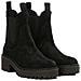 Flag Heel Chelsea Stivaletti Pelle Scamosciata /nabuk Scarpe Donna Nero Eu 36, Fw0fw08219 Bds - Foto miniatura 1