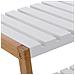 Panca Scarpiera Scaffale Con Struttura In Legno Di Bambù Con 3 Ripiani Mdf Bianco,organizzatore Per Scarpe E Accessori (3 Ripiani) - Foto miniatura 2
