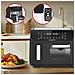 Friggitrice Ad Aria E Forno Con Capacità Di 12,5l, Compartimento Da 8,5l + Cestello Da 4l. Pannello Digitale Touch, 2400w Di Potenza E Finestra Di Visualizzazione. - Foto miniatura 7
