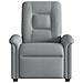 Poltrona Reclinabile In Tessuto Grigio Chiaro - Foto miniatura 3