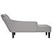 Sdraio con Bracciolo Destro in Tessuto Grigio Nuvola - Foto miniatura 5