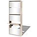 Lusso Casadino -  Scarpiera A 5 Strati Con Specchio Rovere 63x17x169,5 Cm - Foto miniatura 2