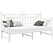 Daybed  con Letto Estraibile Bianco 75x190 cm in Acciaio - Foto miniatura 1
