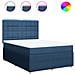 Giroletto a Molle con Materasso Blu 140x190 cm in Tessuto - Foto miniatura 1