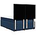 Giroletto a Molle con Materasso Blu 140x190 cm in Tessuto - Foto miniatura 8