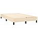 Letto a Molle con Materasso e LED Crema 120x190 cm in Tessuto - Foto miniatura 6