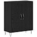 Highboard Rovere Nero 69.5x34x180 cm Legno Ingegnerizzato - Foto miniatura 3