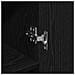 Highboard Rovere Nero 69.5x34x180 cm Legno Ingegnerizzato - Foto miniatura 8