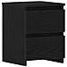Comodino  con cassetti Nero Rovere 30x30x40 cm - Foto miniatura 1