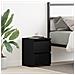 Comodino  con cassetti Nero Rovere 30x30x40 cm - Foto miniatura 2