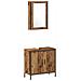Set di mobili da bagno in 2 pezzi Legno vecchio Legno ingegnerizzato - Foto miniatura 1