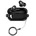 Custodia Protettiva Compatibile Con Beats Solo Buds - Cover Trasparente Con Blocco In Pc Tpu Transparent+black - Foto miniatura 1