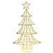 Albero di Natale con 160 LED Bianco caldo 150 cm PET - Foto miniatura 2