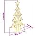 Albero di Natale con 160 LED Bianco caldo 150 cm PET - Foto miniatura 8