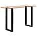 Gambe per tavolo da bar a forma di U 2 pz nere 40x(100-101) cm in acciaio - Foto miniatura 8