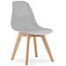 KITO SEDIA Sala da pranzo ergonomica in legno grigio x4 - Foto miniatura 2