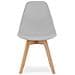 KITO SEDIA Sala da pranzo ergonomica in legno grigio x4 - Foto miniatura 3