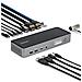 Adattatore Multiporta USB-C per Tre Monitor, Docking Station HDMI o DisplayPort 4K60Hz; Mini Dock USB Type-C, PD 140W per MacBook Pro e Windows, TAA - Foto miniatura 1