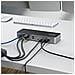 Adattatore Multiporta USB-C per Tre Monitor, Docking Station HDMI o DisplayPort 4K60Hz; Mini Dock USB Type-C, PD 140W per MacBook Pro e Windows, TAA - Foto miniatura 2