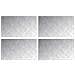 Dischi Quadrati 4 pcs Argento 70 x 40 cm Alluminio - Foto miniatura 1