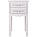Comodino In Legno Con 2 Cassetti Bianchi 38x28x69. - Foto miniatura 4