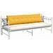 Cuscino per Schiena Giallo Chiaro 200 x 50 cm Tessuto in Cords - Foto miniatura 3