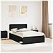 Struttura del letto Nero 120 x 200 cm Pino massello - Foto miniatura 2