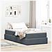 Letto con contenitore e materasso Grigio scuro 90 x 190 cm - Foto miniatura 2